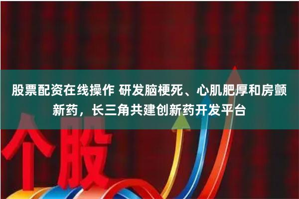 股票配资在线操作 研发脑梗死、心肌肥厚和房颤新药，长三角共建创新药开发平台