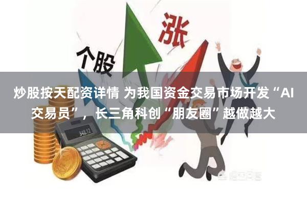 炒股按天配资详情 为我国资金交易市场开发“AI交易员”，长三角科创“朋友圈”越做越大