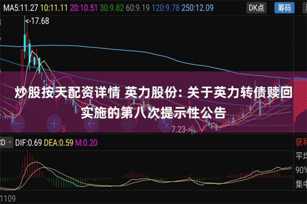 炒股按天配资详情 英力股份: 关于英力转债赎回实施的第八次提示性公告