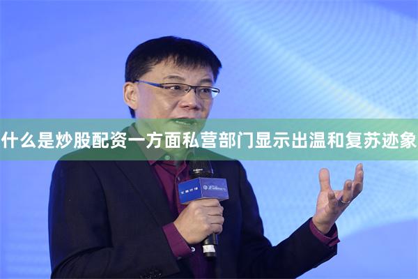 什么是炒股配资一方面私营部门显示出温和复苏迹象